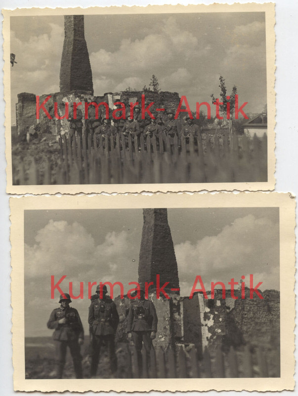 00Fotos Wehrmacht Art. Regt.49 Polen Sluzewiec Opole Haus Ruine 