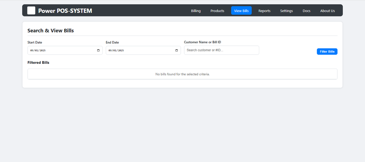 Product Management Screenshot