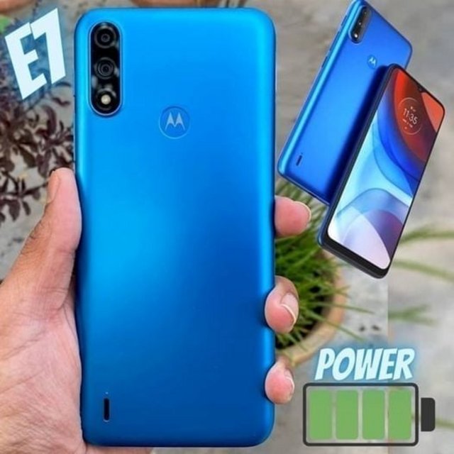 Smartphone Motorola Moto E7 Power 32GB, Bateria 5000 mAh, Tela de 6.5”, Câmera Traseira Dupla, Android 10 e Processador Octa-Core
