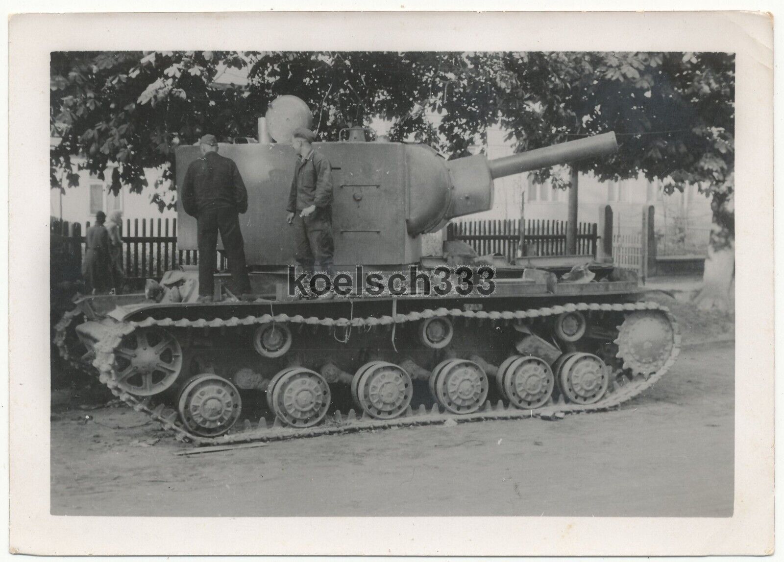 Foto Wehrmacht Ostfeldzug Russland Russischer Kw Ii Panzer Gigant