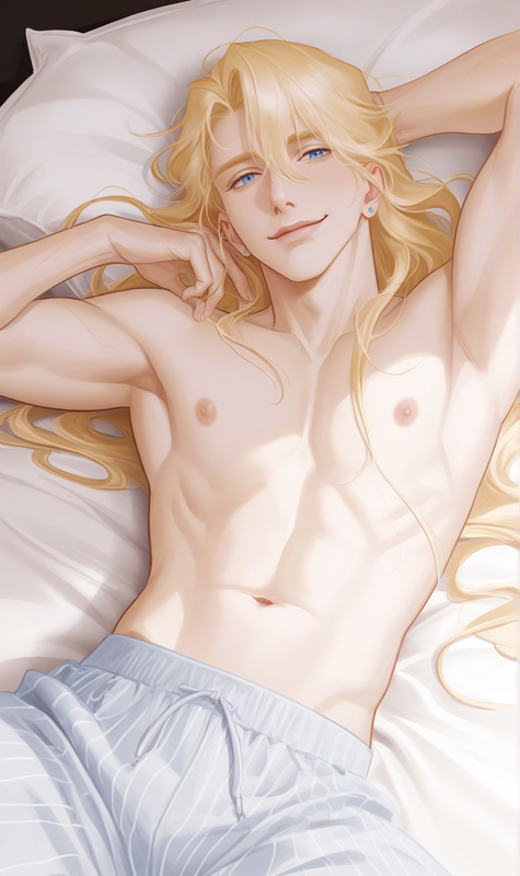 on the bed