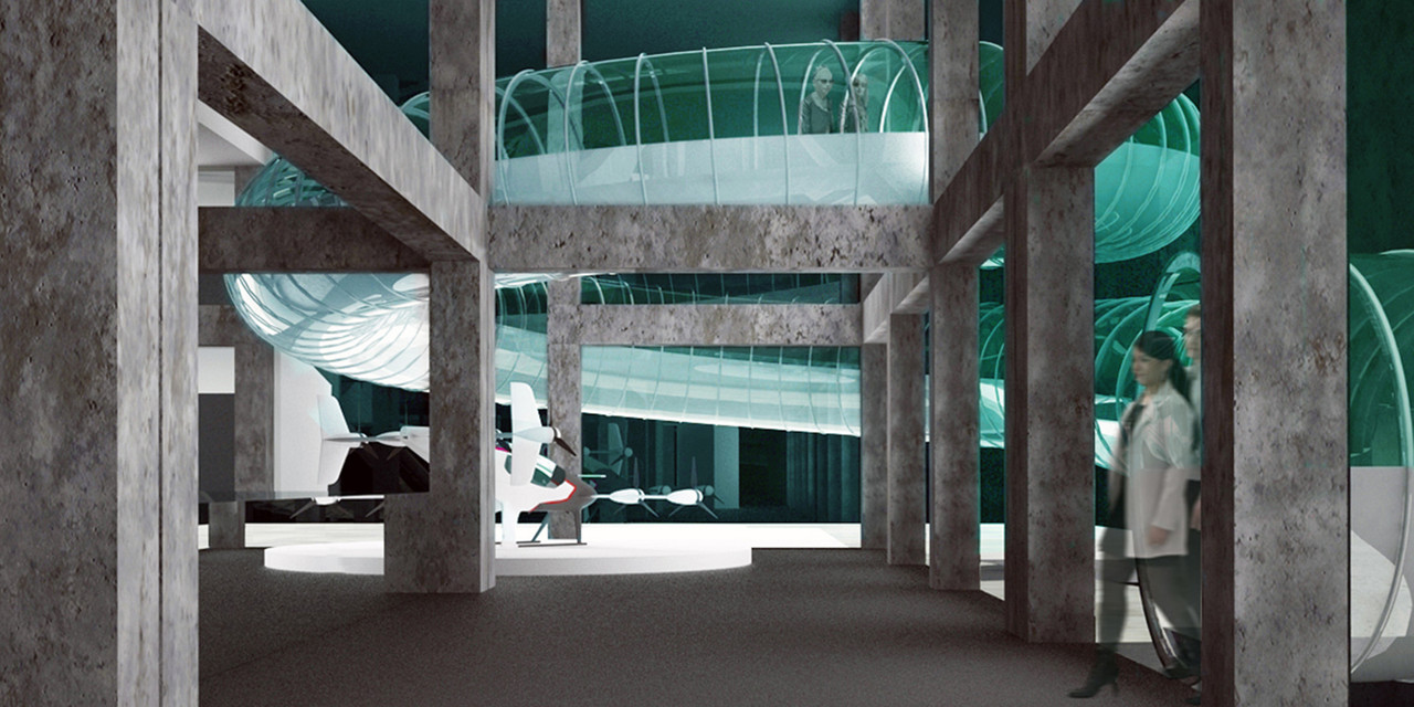 GM WORLD: Envisioning a Center of Innovation for General Motors in abandoned Structure