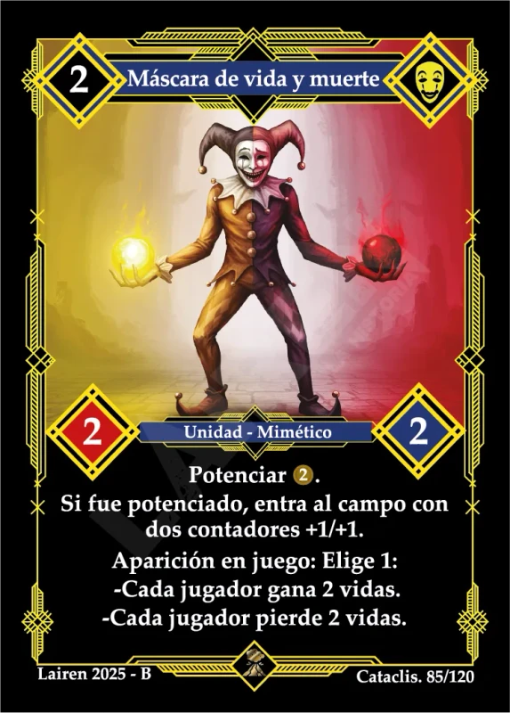 MASCARA DE VIDA Y MUERTE