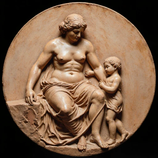 Terracotta-medallion-of-a-satyr-mother-with-her-child-1782-after-Clodion