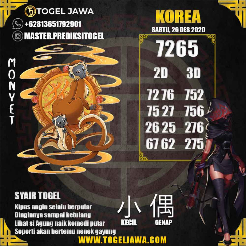 Prediksi Korea Tanggal 2020-12-26