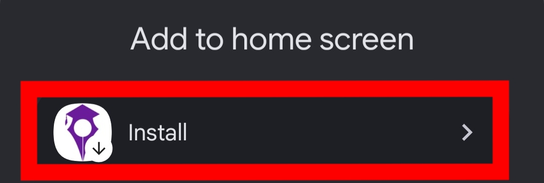 Step 3: Click install