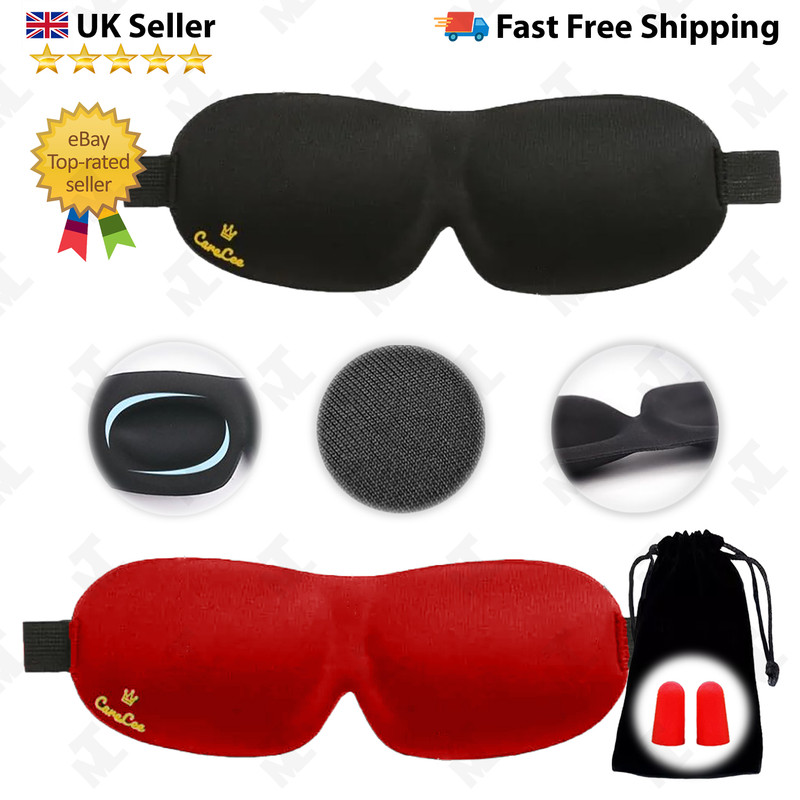 3D Eye Mask With Pair Of Ear Plug