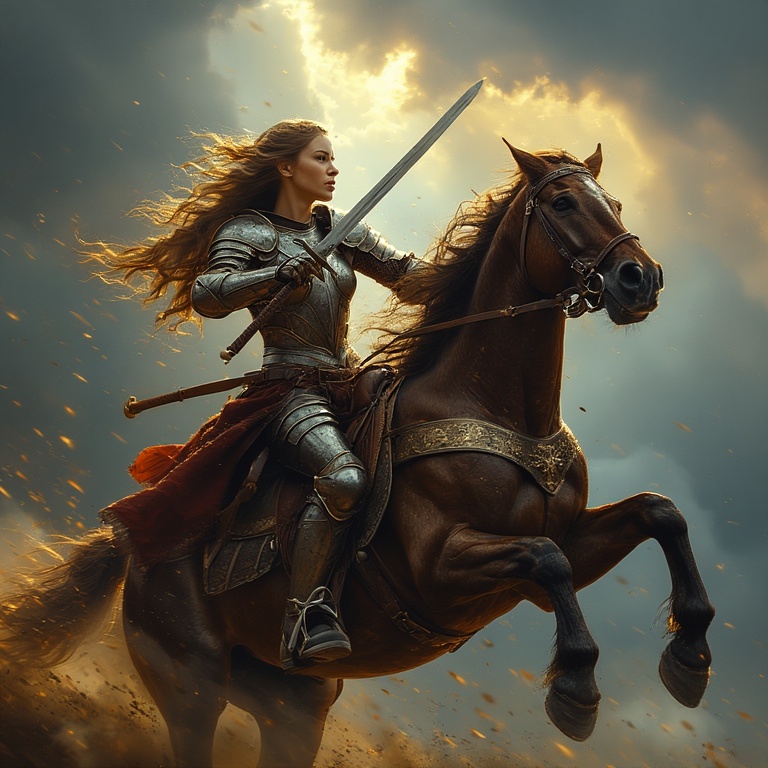 Armored-woman-charging-into-ba-(18)