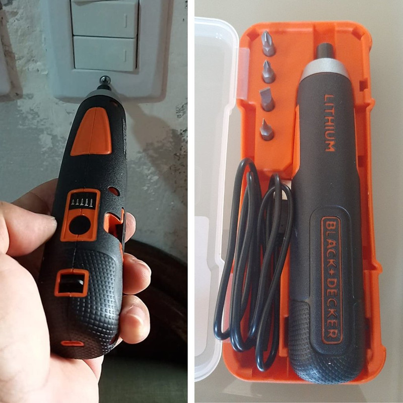 Black Decker Parafusadeira a Bateria Íon Lítio 4V, com Torque Potênte, Modelo ‎BD40K4, Bivolt