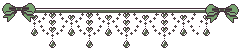 Green bow divider with gems.