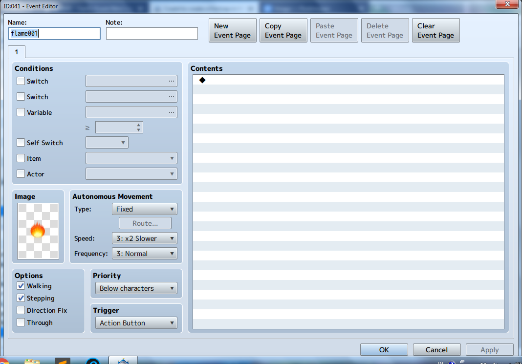 I want to create a fire trap in MV but idk how | RPG Maker Forums
