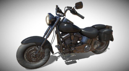 Harley Davidson 1990 FatBoy 3d model
