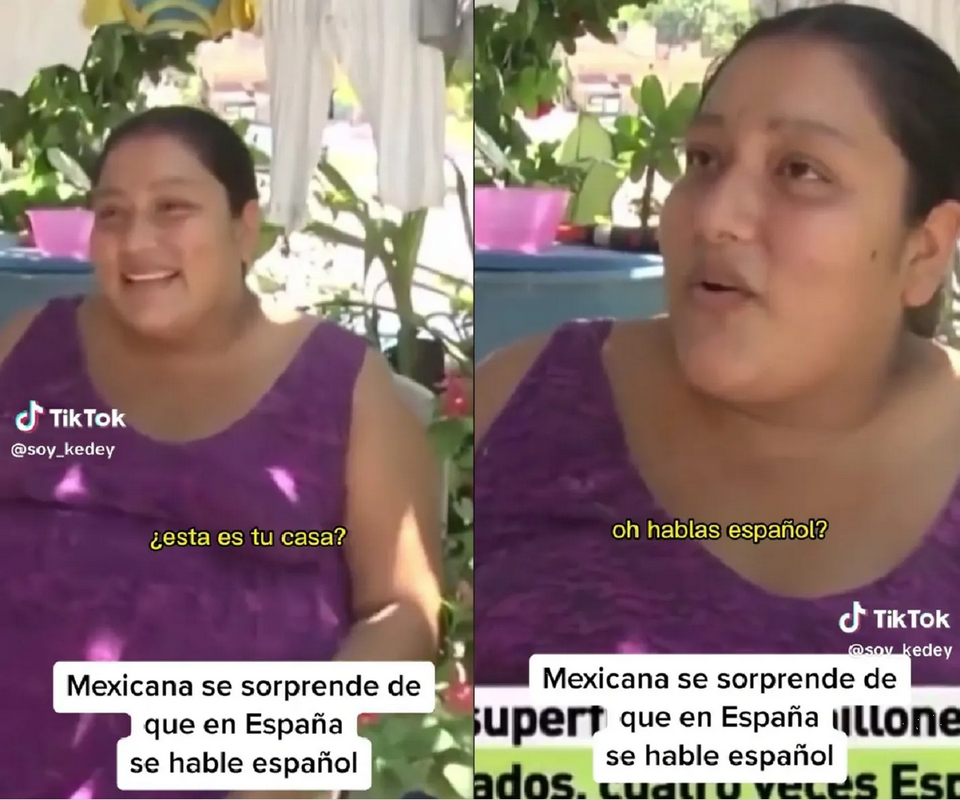 Mexicana no puede creerlo, reportera le revela que en España se habla Español