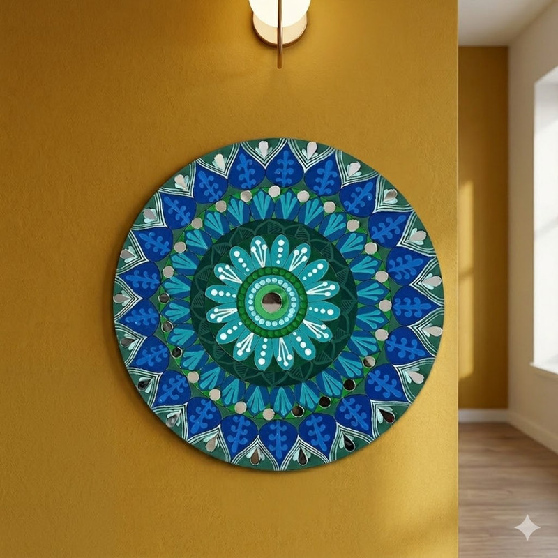 Penkraft Pen Mandala on Engraved Round MDF Board Hobbyist Level DIY Kit | Free video tutorial