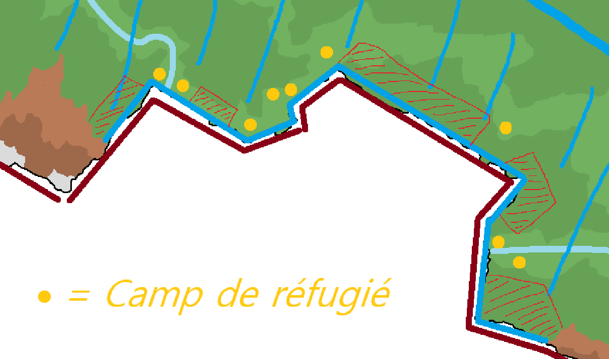 Carte de la Kartvélie et de l'opération Blue Safety