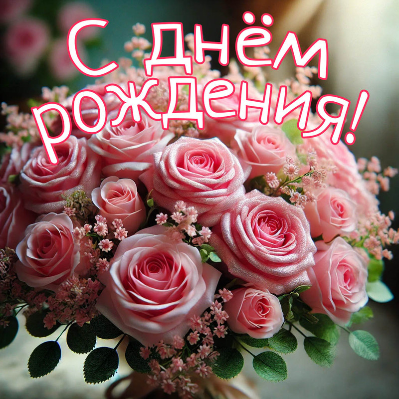 Розовые розы