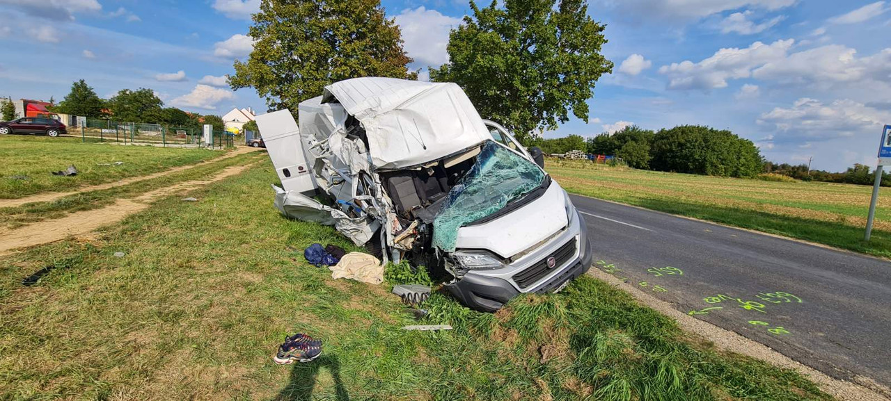 Legyalulta a fa a Fiat Ducato oldalát Lövőnél – mentőhelikopter szállította  el a furgon utasát – baleset-info.hu