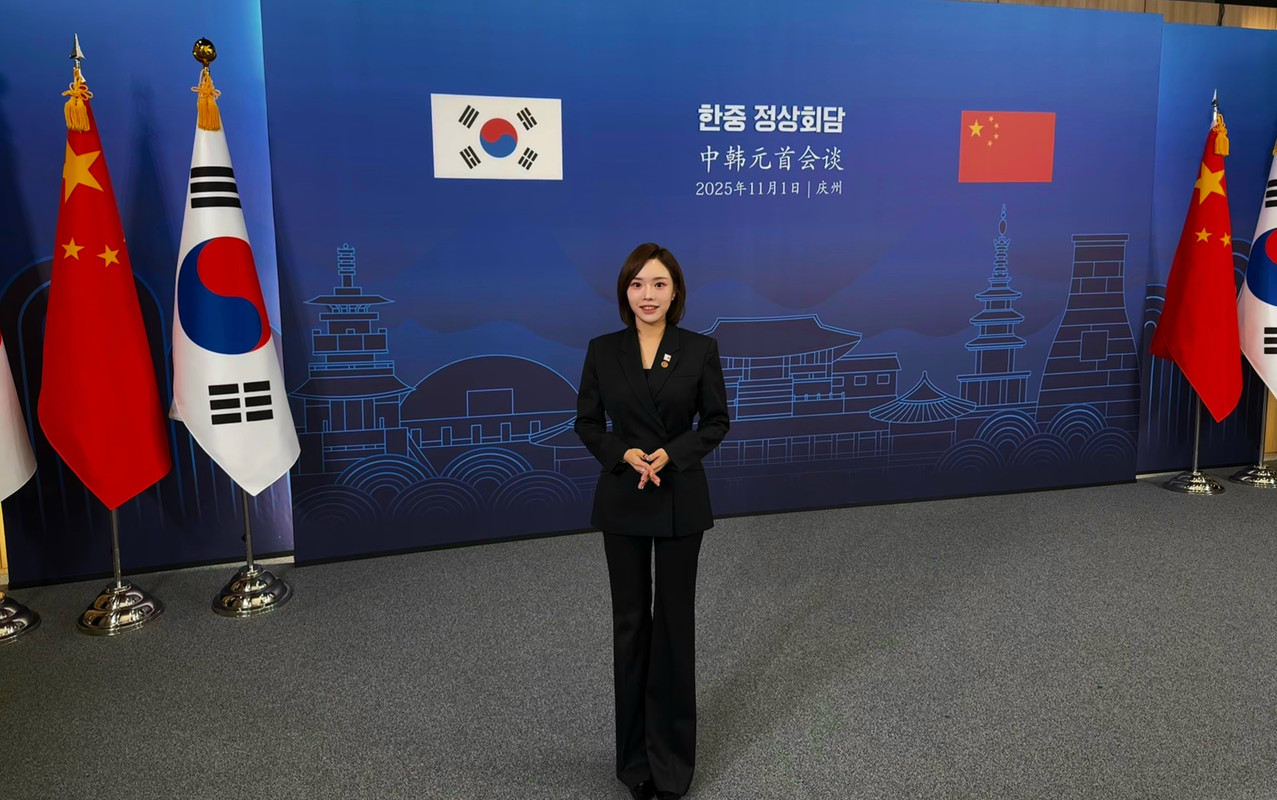 Jio Son at the MOU exchange ceremony of the ROK-China summit.