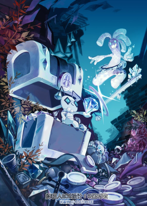 gholdengo-and-gimmighoul-pokemon-drawn-b