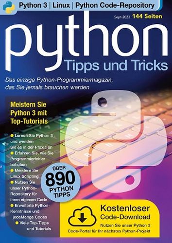 Cover: Python Tipps & Tricks Magazin September 2023