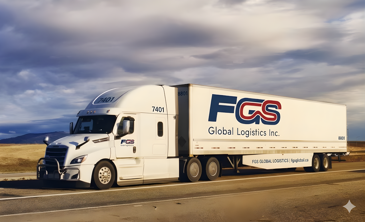 FGS Global Logistics fleet on highway