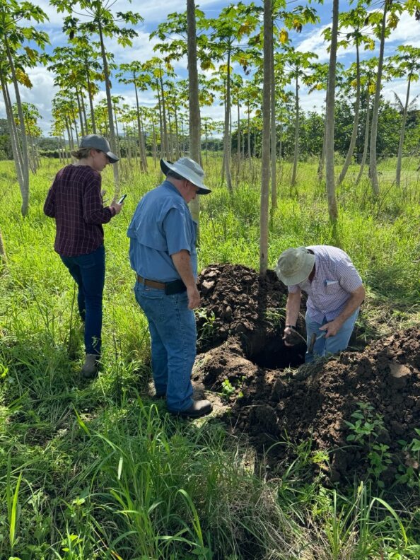 The-Wonderful-Company-examines-soil-samples-in-Sigatoka