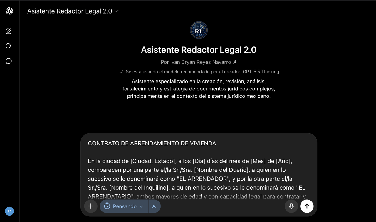 Ingreso de contexto o documento para trabajar