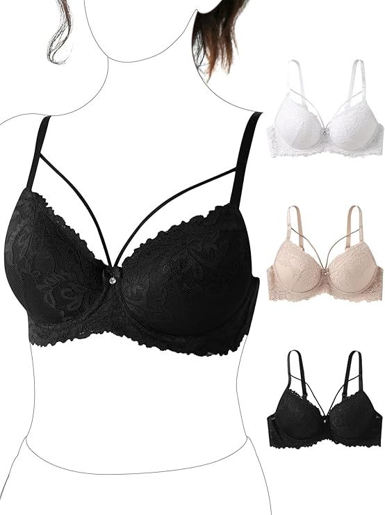 Hersunei Women’s Daily Bra 5-Pack