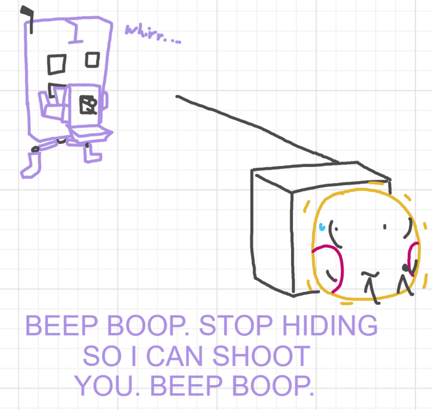 A panel from A Murder On The, episode six of the Board Boards object show by Furretwalk/WalkingFurret.