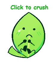 Leafy scared