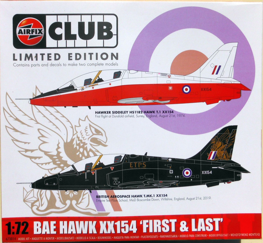 Airfix 72 BAE Hawk XX154 'First & Last' (A73014)
