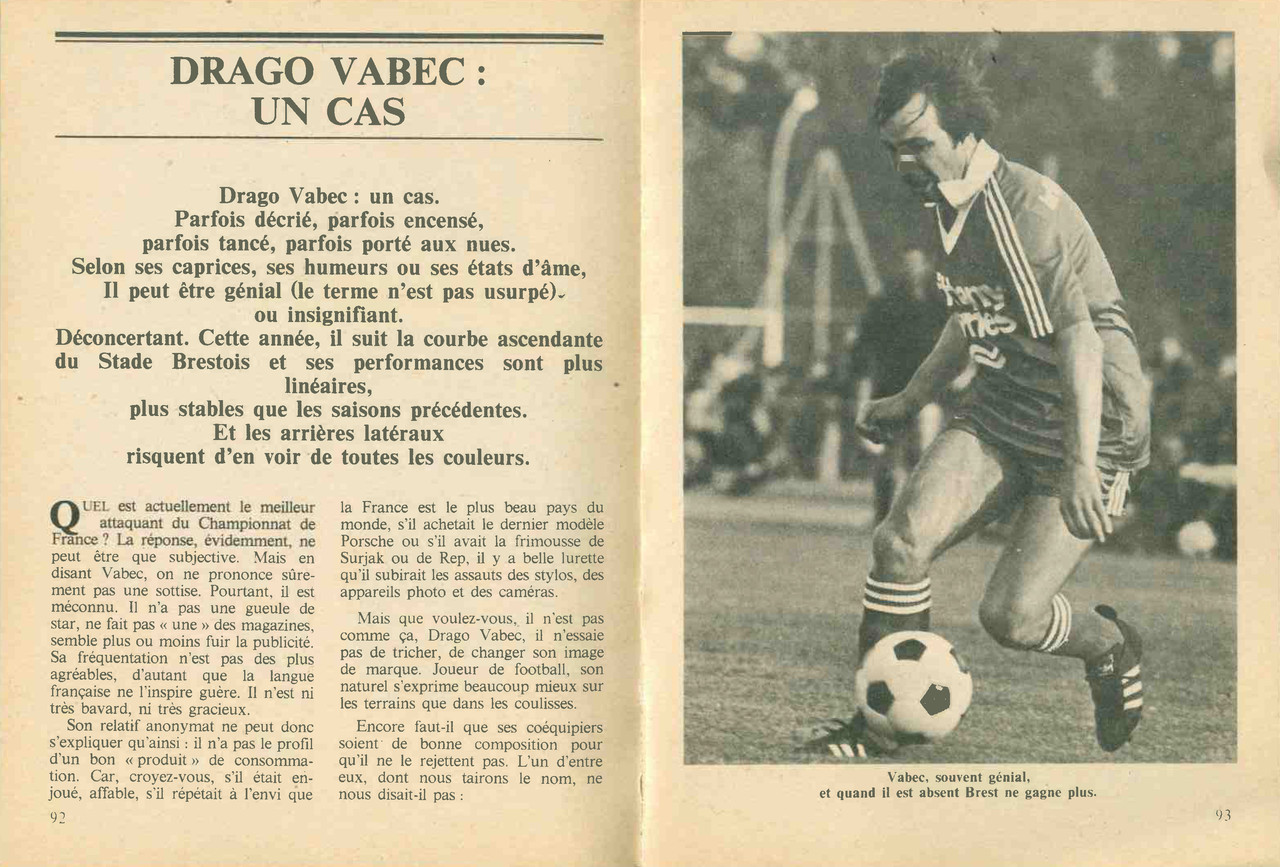 vabec selection football decembre 1981 a