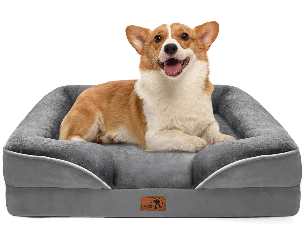 Spotted Play Orthopedic Dog Bed with Sides Medium