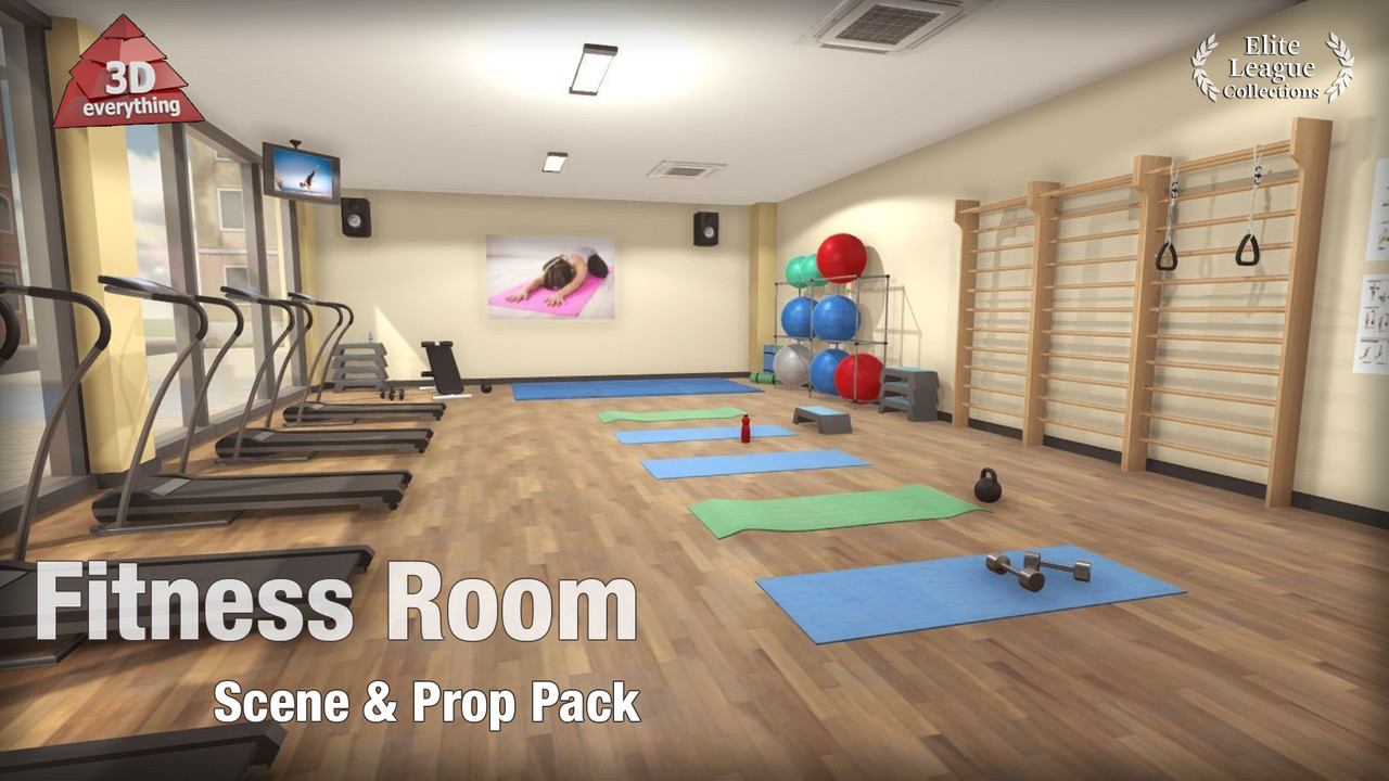 [ Reallusion Props ] Fitness Room Scene & Prop Pack