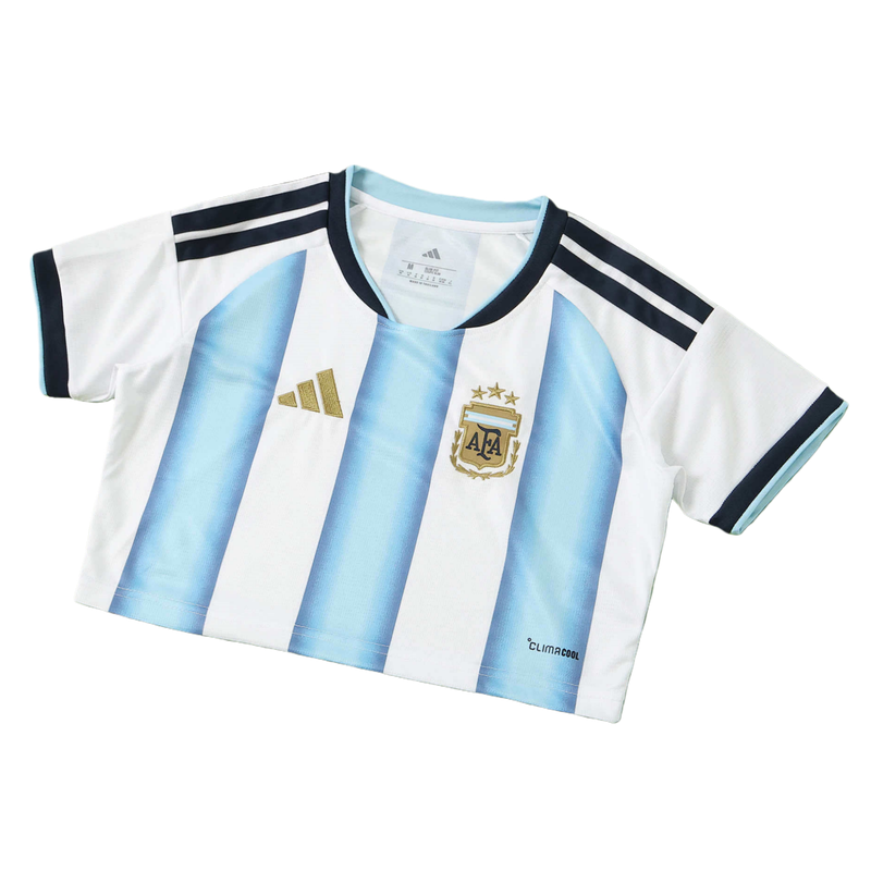 2026 FIFA World Cup Argentina Home Cropped Jersey