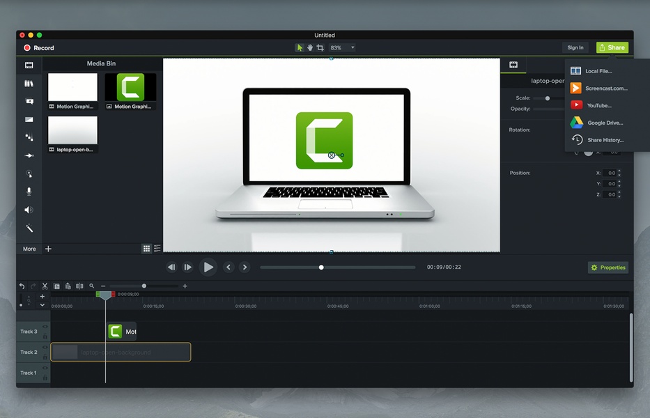 TechSmith Camtasia Studio Mac 2024