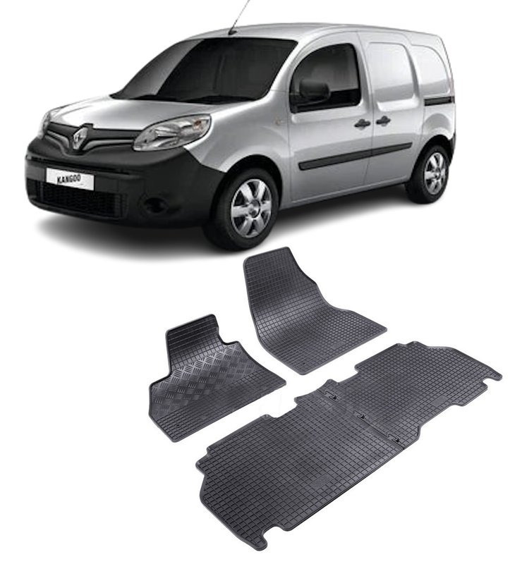 Set 4 covorase Renault Kangoo 5M 2008-2021, din cauciuc 100%, compatibile cu autoturismul RENAULT Kangoo