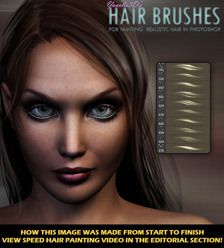 Y3D Hair Brushes