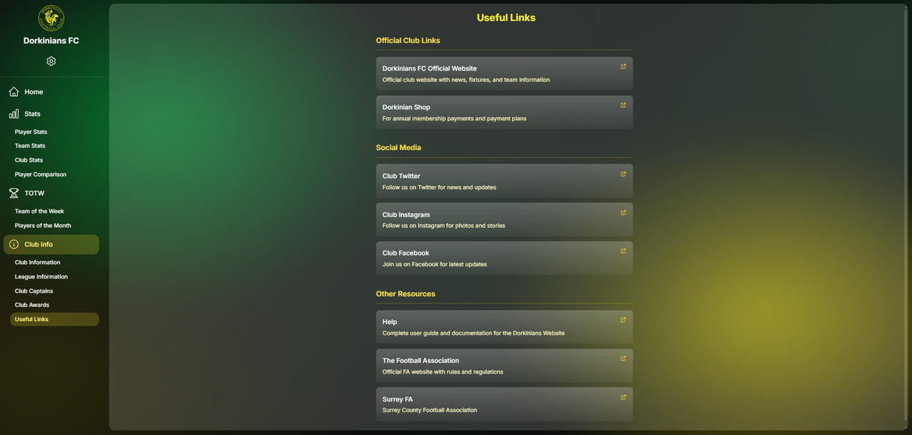 Useful Links Desktop Screenshot