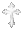 a sparkly white cross