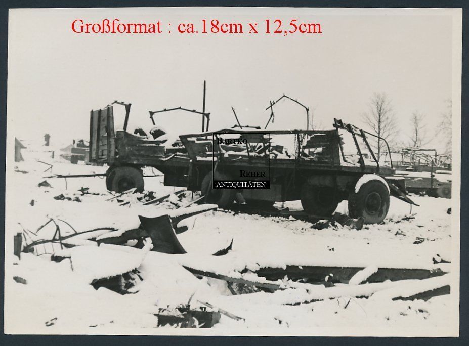 2.WK Russland Smolensk zerstörte Lkw Lastwagen-A