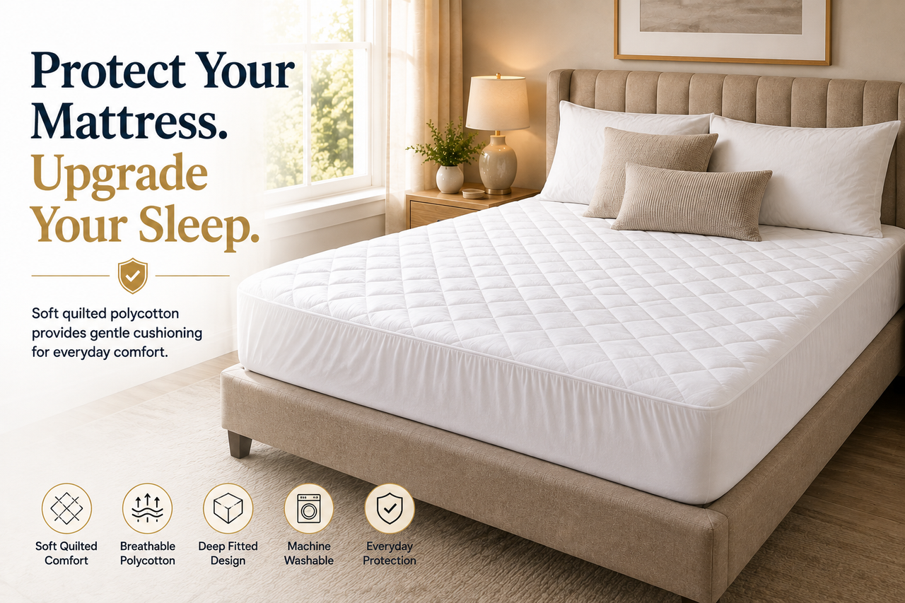 Premium Quilted Mattress Protector Hero Showcase