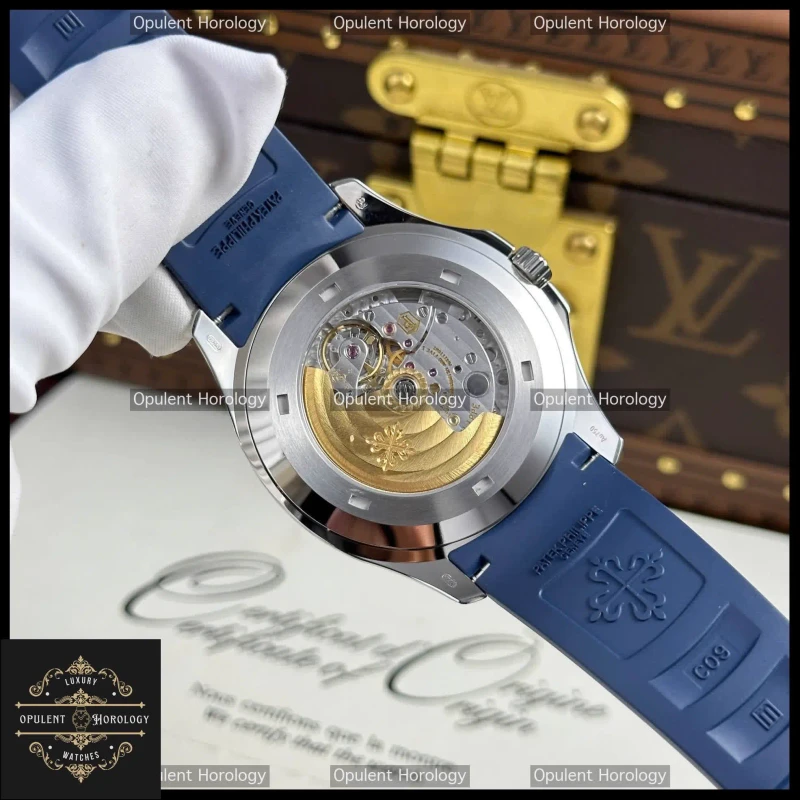 Patek Philippe Aquanaut 5168G Replica Blue Dial 42.2mm Steel Caliber 324SC