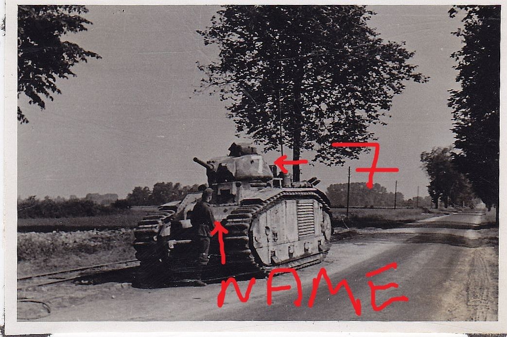 französischer Char B1 bis Renault Panzer mit Nam