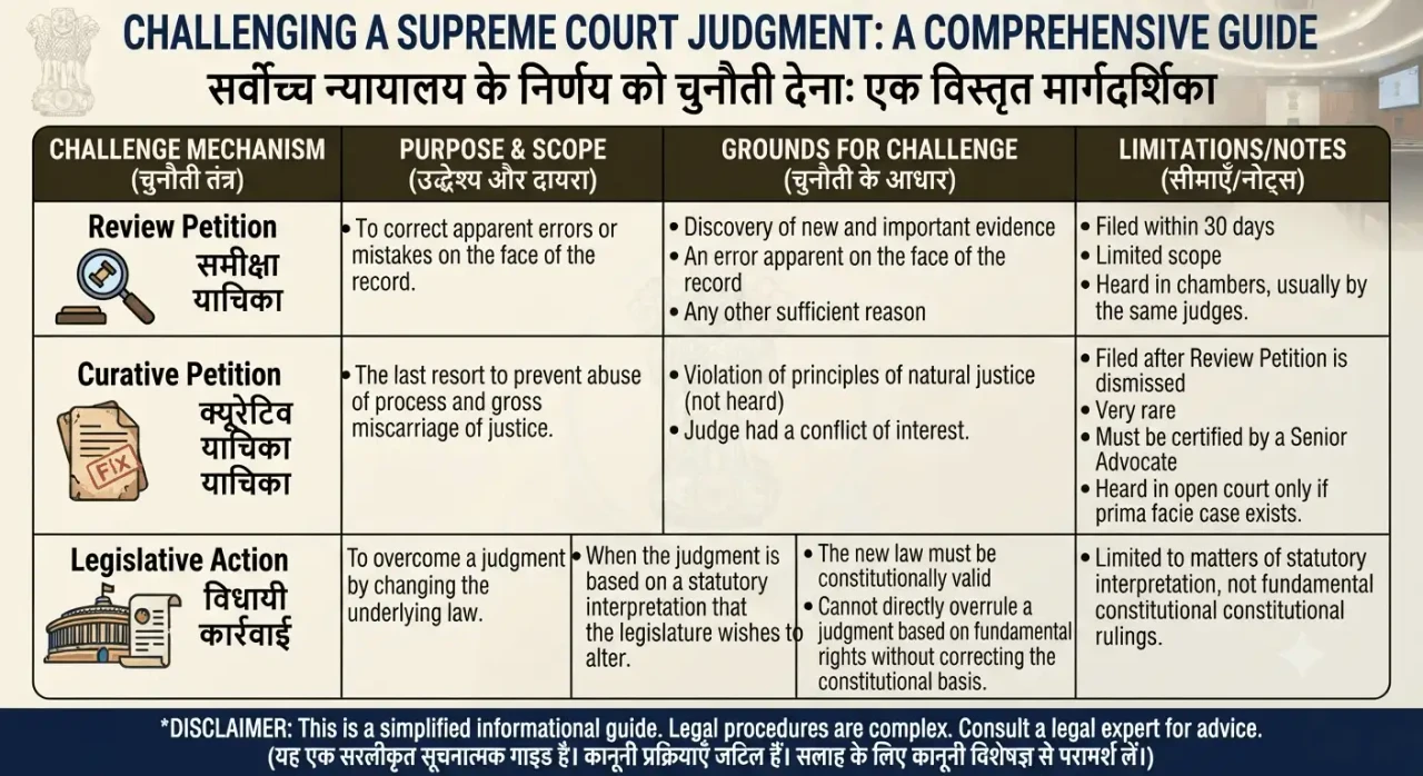 Can Supreme Court Judgement Be Challenged? Legal Remedies Explained