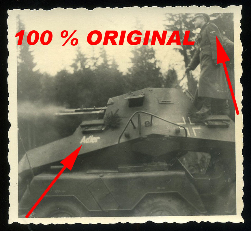 FOTO - Sd.Kfz.231 PANZER SPÄHWAGEN ELITE OFFIZIE