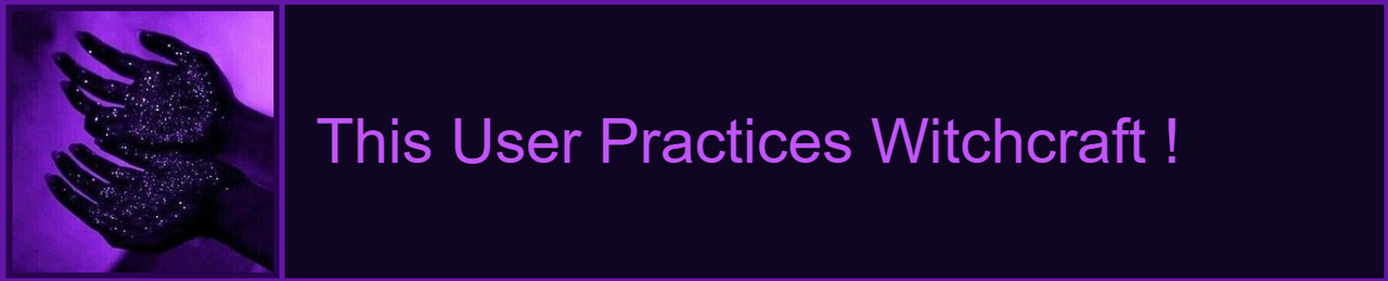 this user practices witchcraft