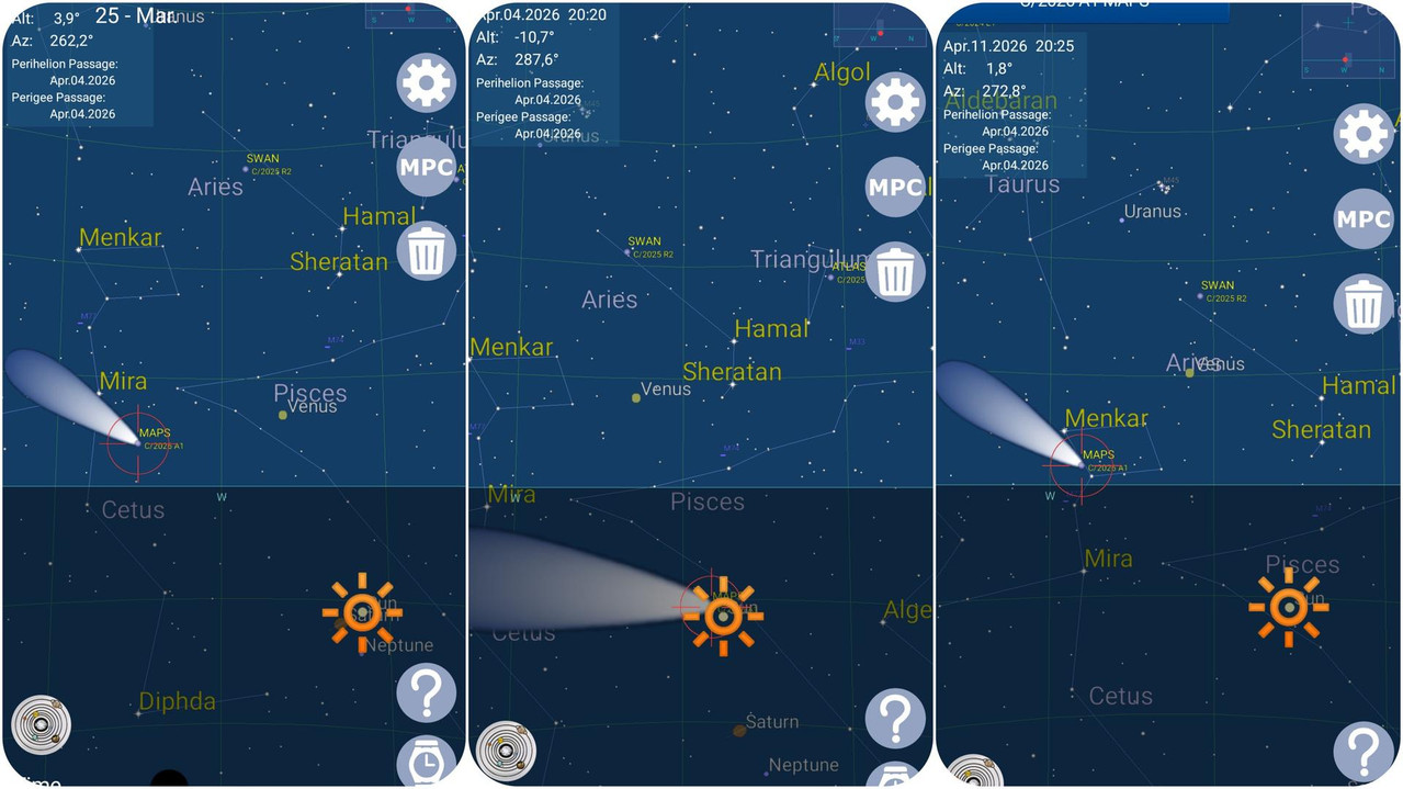 visibilidad del Cometa C/2026 A1 MAPS Sungrazer Kreutz explicada