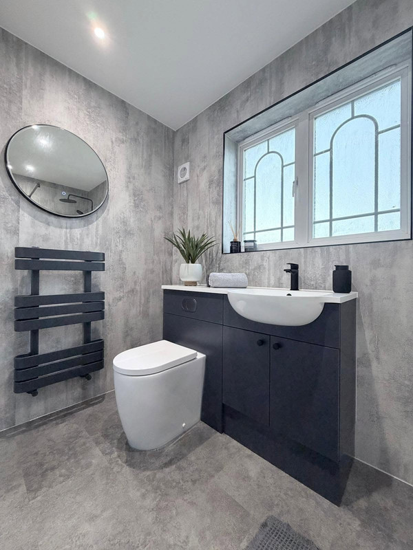 Modern bathroom detail with clean contemporary finish