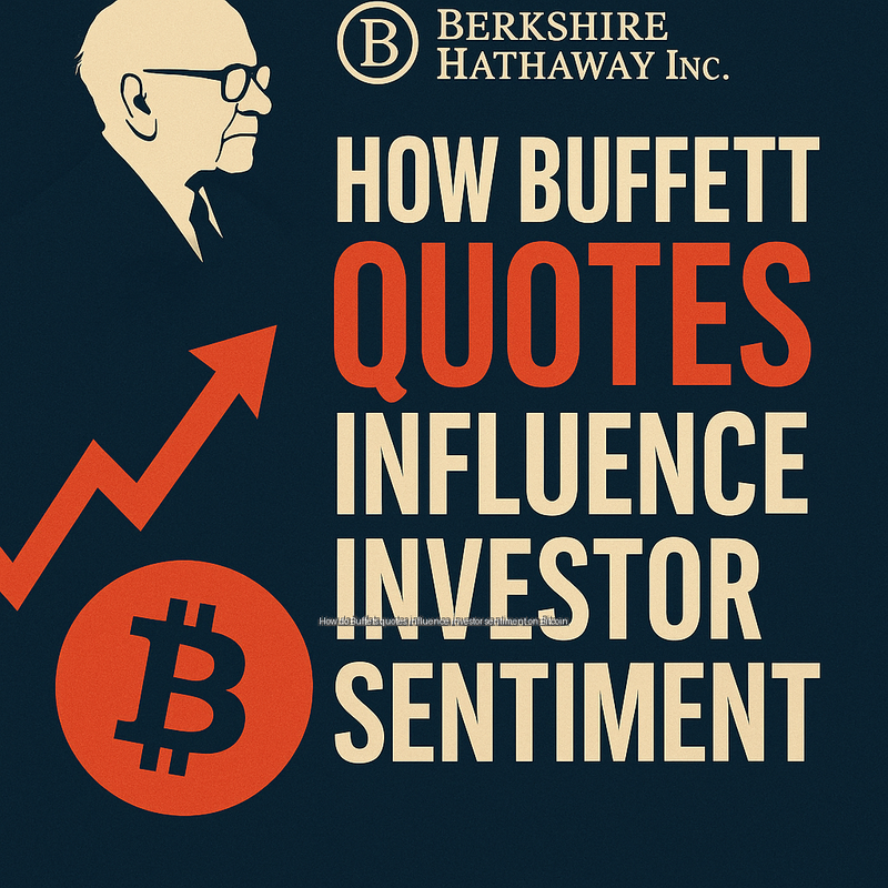 How do Buffets quotes influence investor sentiment on Bitcoin